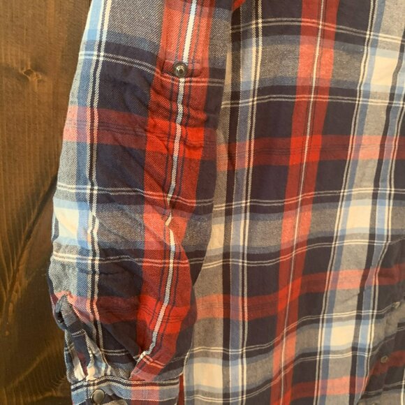 Noisy May - Vero Moda - Women's Plaid Long Shirt Size XS - Picture 4 of 8